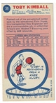 1969 Topps Basketball #39 Toby Kimball - San Diego Rockets